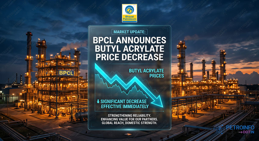 Bharat Petroleum Corporation Ltd (BPCL) Decreases Butyl Acrylate Prices in Indian Market