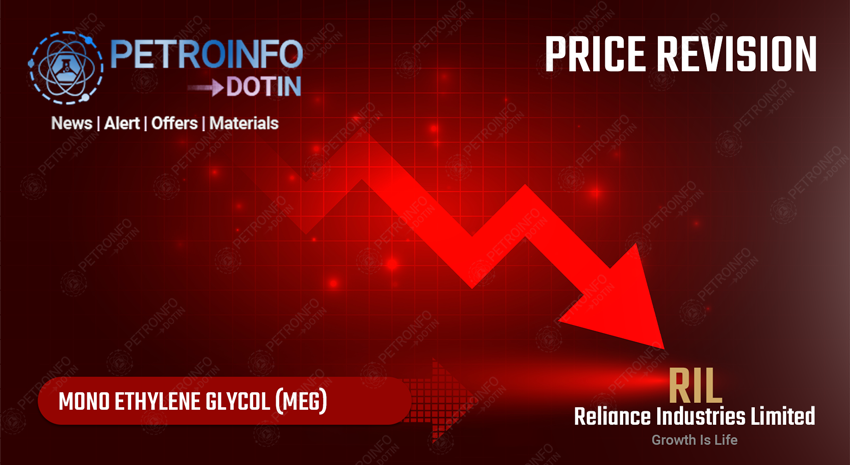 Reliance Industries Limited (RIL) Decreases Mono ethylene glycol (MEG) Prices in Indian Market