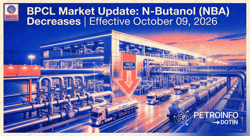 Bharat Petroleum Corporation Ltd (BPCL) Decreases N-Butanol (NBA) Prices in Indian Market