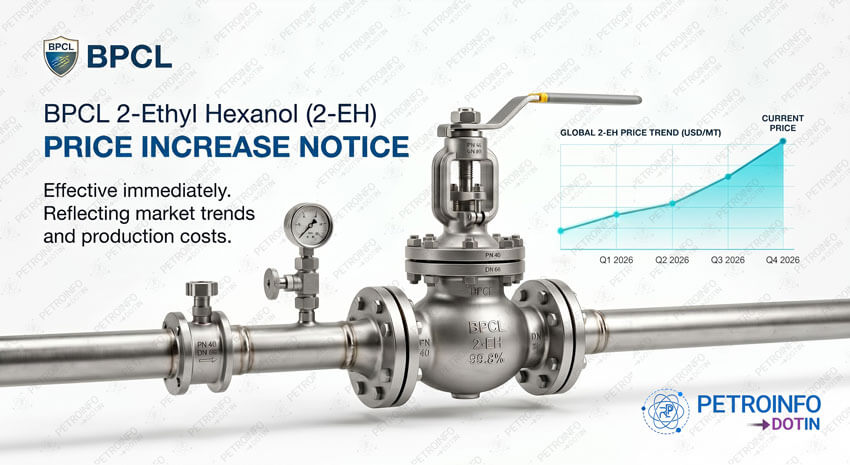Bharat Petroleum Corporation Ltd (BPCL) Increases 2-Ethyl hexanol (2-EH) Prices in Indian Market
