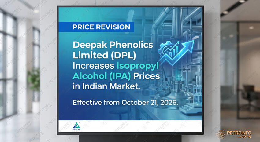 Deepak Phenolics Limited (DPL) Increases Isopropyl Alcohol (IPA) Prices in Indian Market