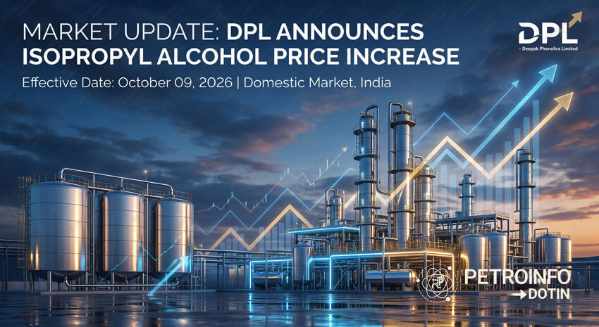 Deepak Phenolics Limited (DPL) Increases Isopropyl Alcohol (IPA) Prices in Indian Market