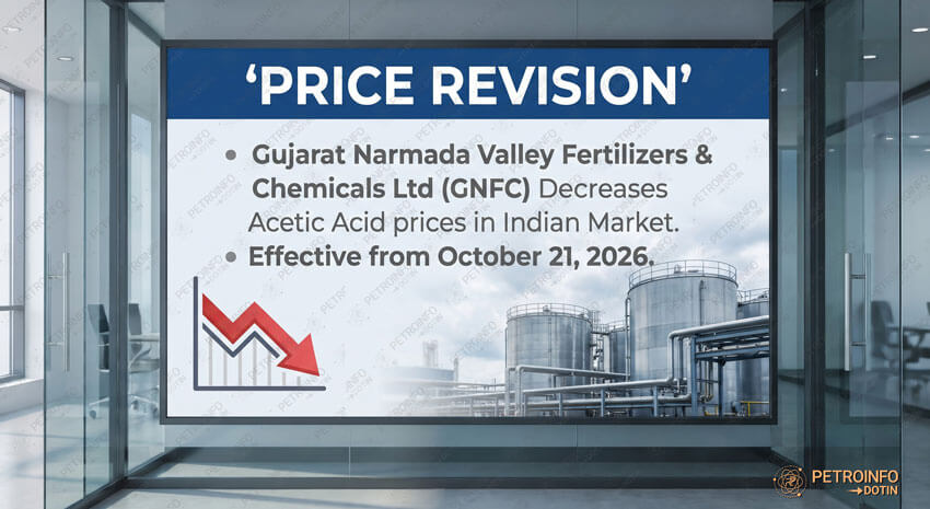 Gujarat Narmada Valley Fertilizers & Chemicals Ltd (GNFC) Decreases Acetic Acid prices in Indian Market
