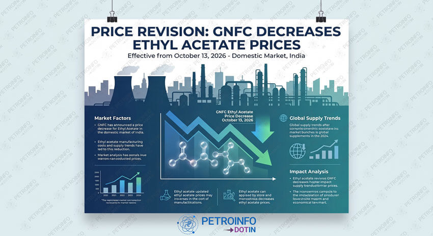 Gujarat Narmada Valley Fertilizers & Chemicals Ltd (GNFC) Decreases Ethyl Acetate prices in Indian Market