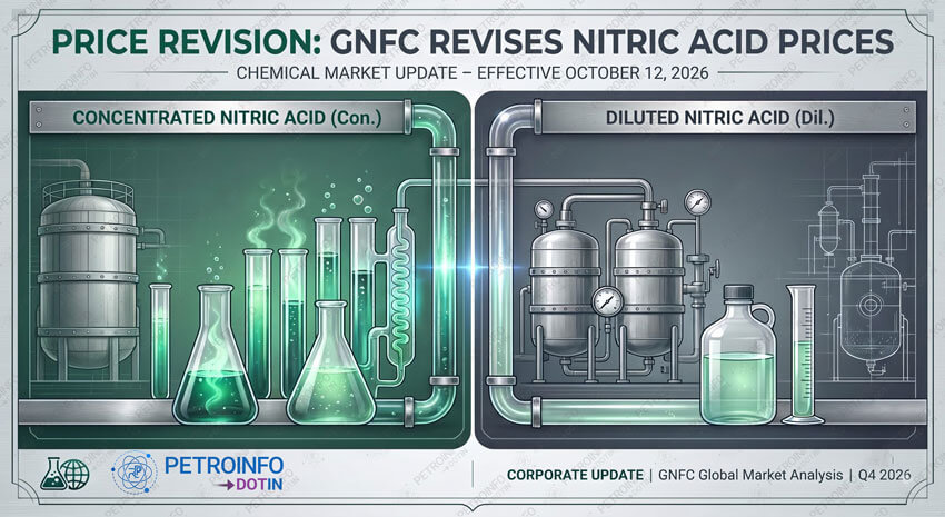 Gujarat Narmada Valley Fertilizers & Chemicals Ltd (GNFC) Revises Nitric Acid (Con.) & Nitric Acid (Dil.) prices in Indian Market