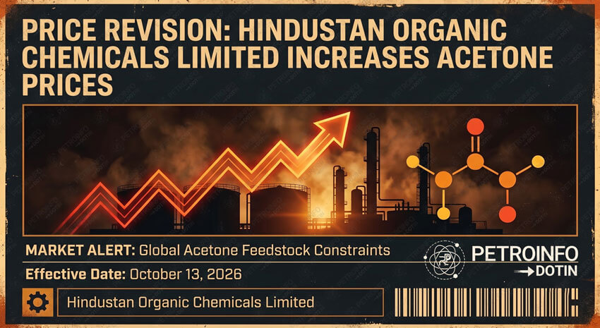 Hindustan Organic Chemicals Limited (HOCL) Increases Acetone Prices in Indian Market