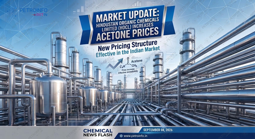 Hindustan Organic Chemicals Limited (HOCL) Increases Acetone Prices in Indian Market