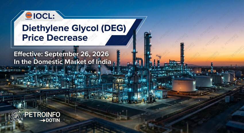 Indian Oil Corporation Limited (IOCL) Decreases Diethylene glycol (DEG) Prices in Indian Market