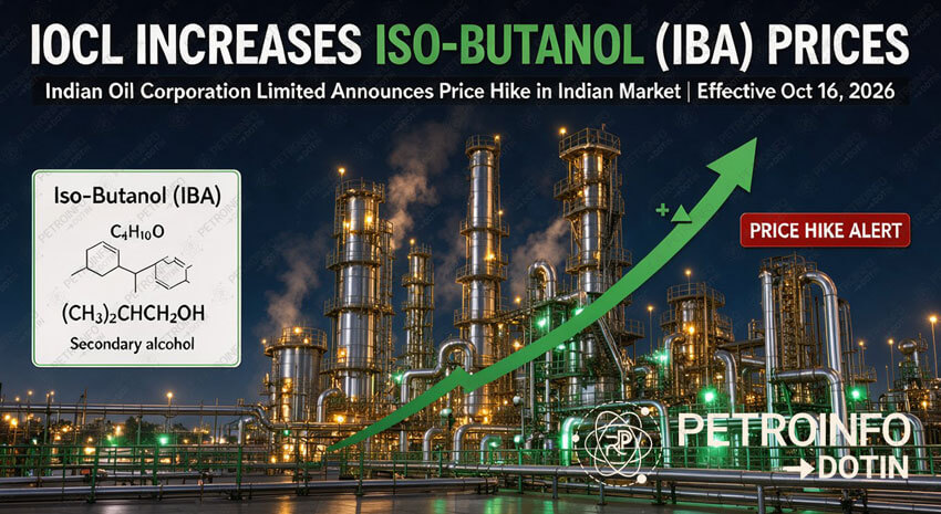 Indian Oil Corporation Limited (IOCL) Increases Iso-Butanol (IBA) Prices in Indian Market