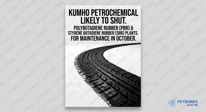 Kumho Petrochemical Likely to Shut Polybutadiene rubber (PBR) & Styrene butadiene rubber (SBR) Plants for Maintenance in October