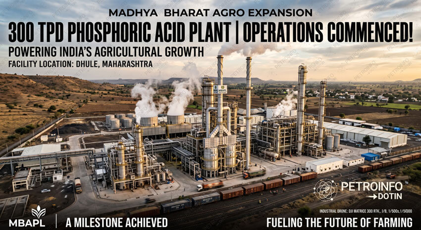 Madhya Bharat Agro Expands Chemical Footprint! 300 TPD Phosphoric Acid Plant Starts Operations in Maharashtra