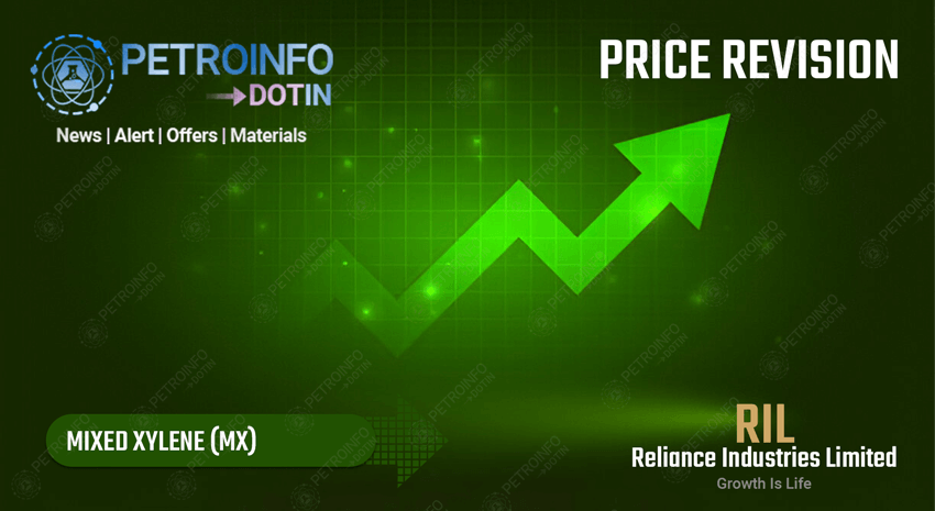 Reliance Industries Limited (RIL) Increases Mixed Xylene (MX) Prices in Indian Market